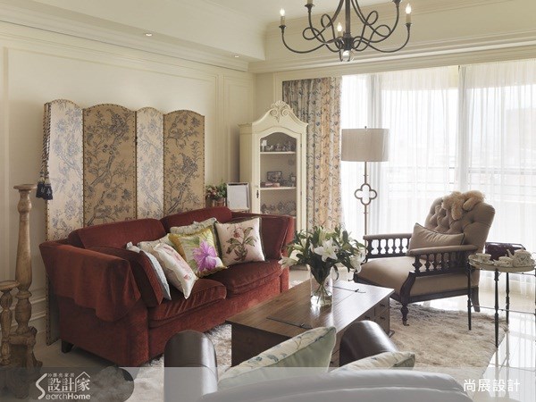 45坪新成屋(5年以下)＿美式風客廳案例圖片＿尚展空間設計＿尚展_33之4