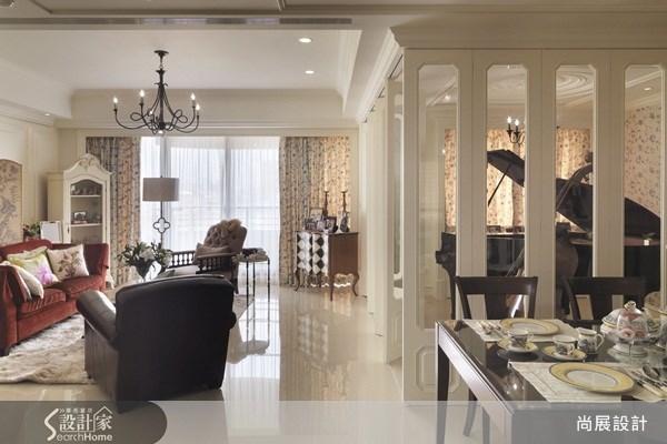45坪新成屋(5年以下)＿美式風客廳案例圖片＿尚展空間設計＿尚展_33之11