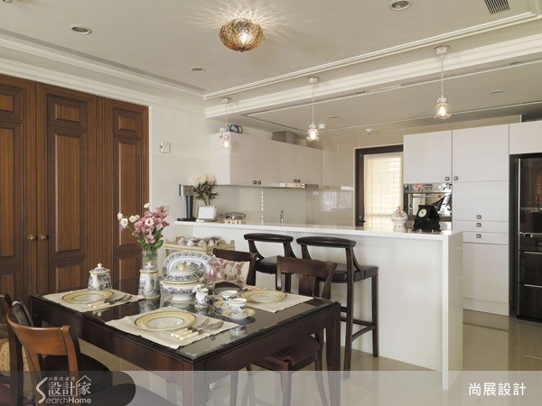 45坪新成屋(5年以下)＿美式風餐廳吧檯案例圖片＿尚展空間設計＿尚展_33之12