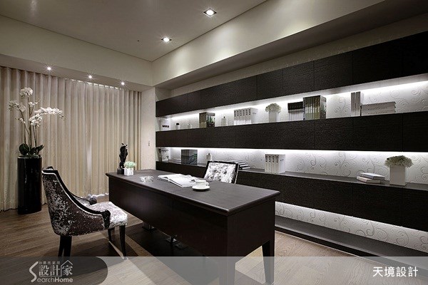 260坪新成屋(5年以下)＿奢華風書房案例圖片＿天境空間設計＿天境_10之19