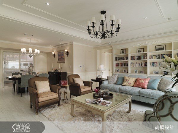 50坪新成屋(5年以下)＿美式風客廳餐廳案例圖片＿尚展空間設計＿尚展_35之10