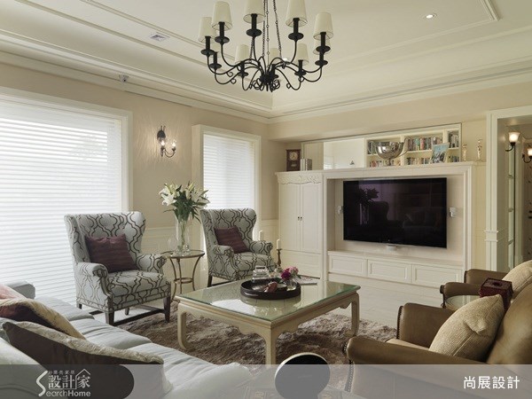 50坪新成屋(5年以下)＿美式風客廳案例圖片＿尚展空間設計＿尚展_35之12