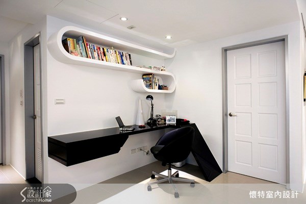 20坪新成屋(5年以下)＿現代風書房案例圖片＿懷特室內設計＿懷特_04之7