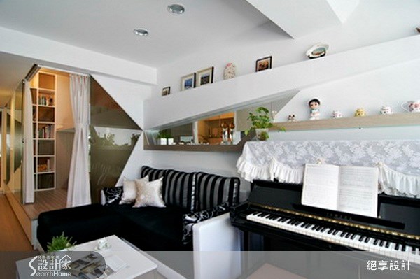 10坪中古屋(5~15年)＿現代風客廳案例圖片＿絕享設計＿絕享_44之4