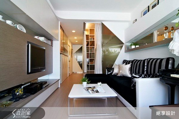 10坪中古屋(5~15年)＿現代風客廳案例圖片＿絕享設計＿絕享_44之1