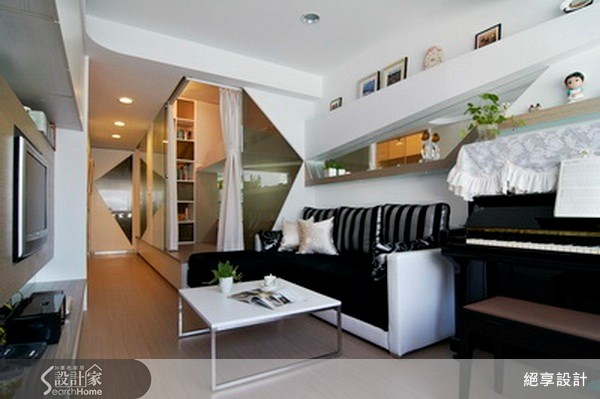 10坪中古屋(5~15年)＿現代風客廳案例圖片＿絕享設計＿絕享_44之2