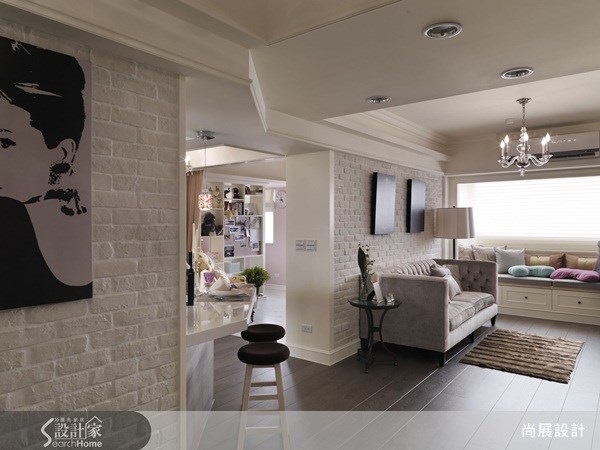20坪中古屋(5~15年)＿美式風客廳吧檯案例圖片＿尚展空間設計＿尚展_36之2