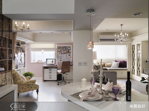 20坪中古屋(5~15年)＿美式風客廳吧檯書房案例圖片＿尚展空間設計＿尚展_36之9