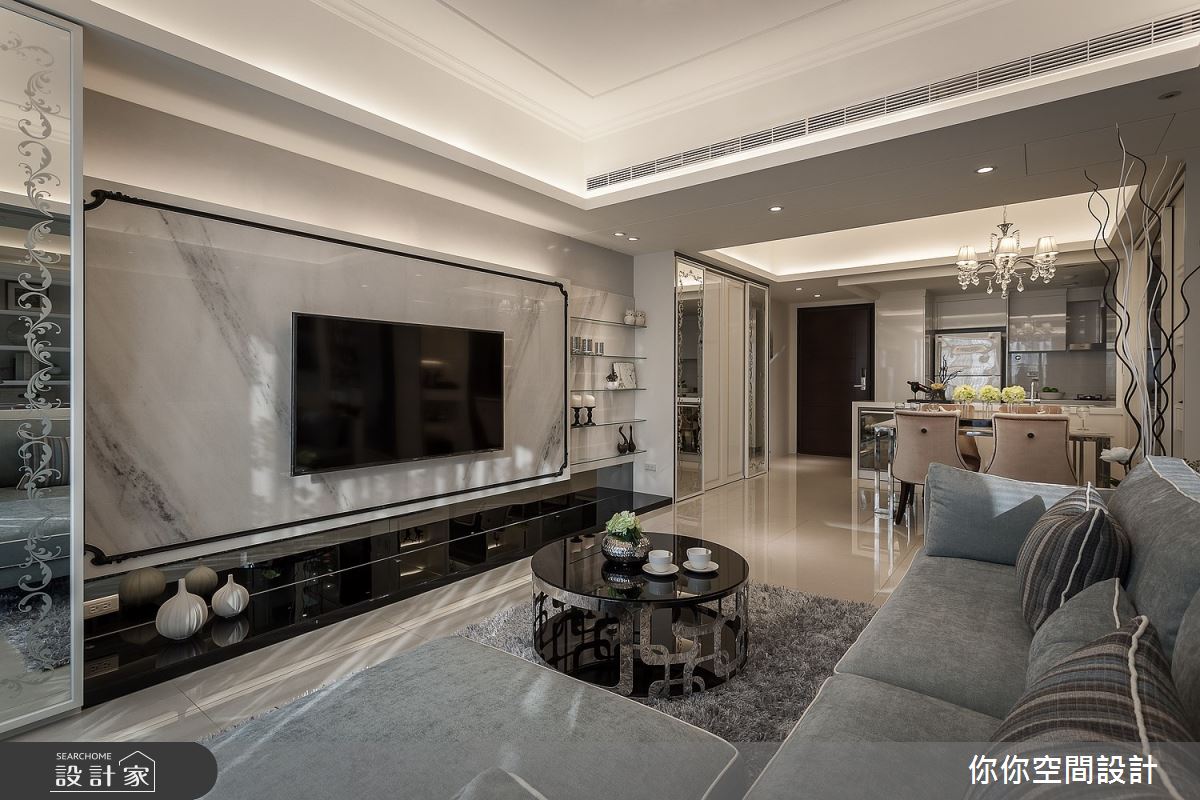 30坪新成屋(5年以下)＿新古典客廳案例圖片＿你妳國際空間設計有限公司＿1你妳設計_桃園30坪新古典之7
