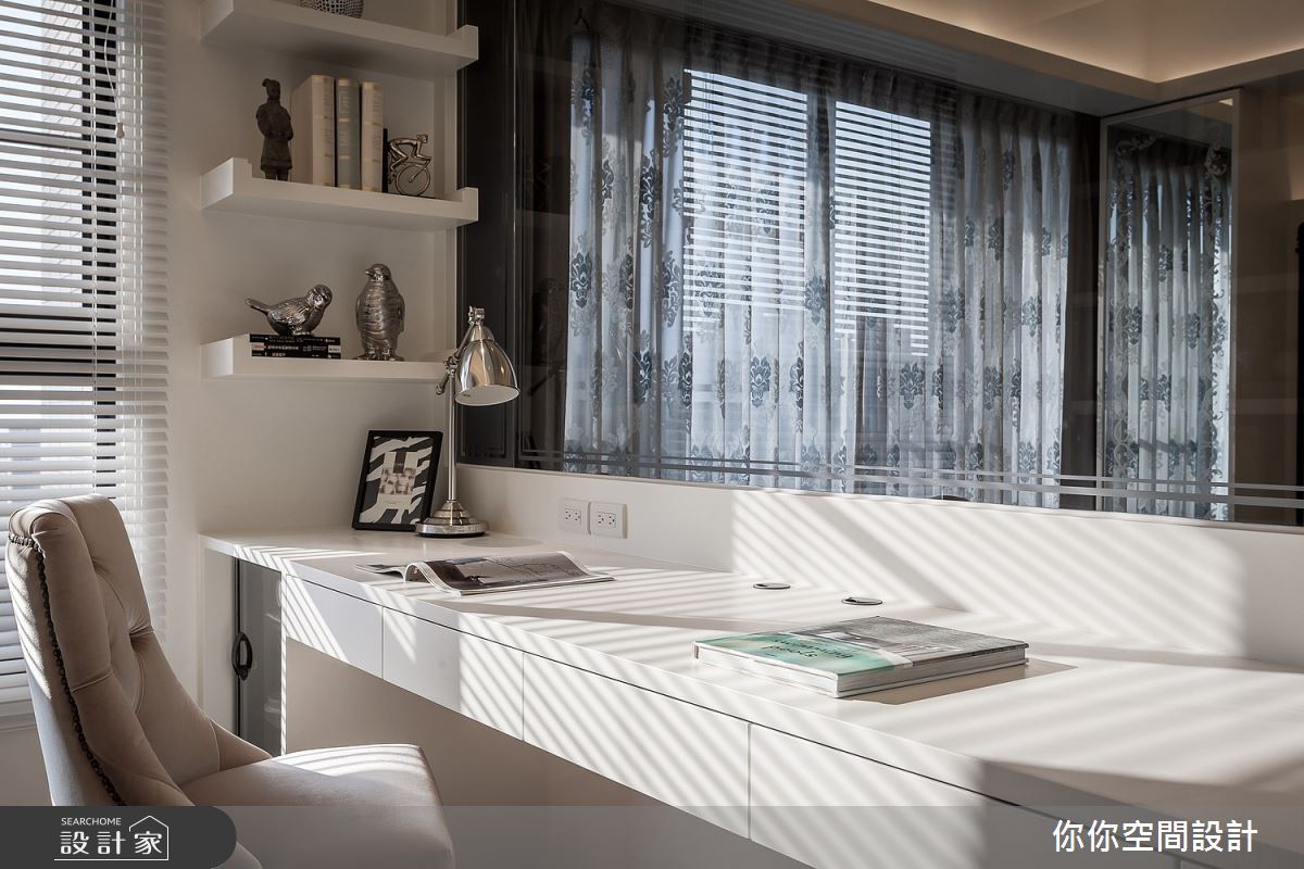 30坪新成屋(5年以下)＿新古典書房案例圖片＿你妳國際空間設計有限公司＿1你妳設計_桃園30坪新古典之12