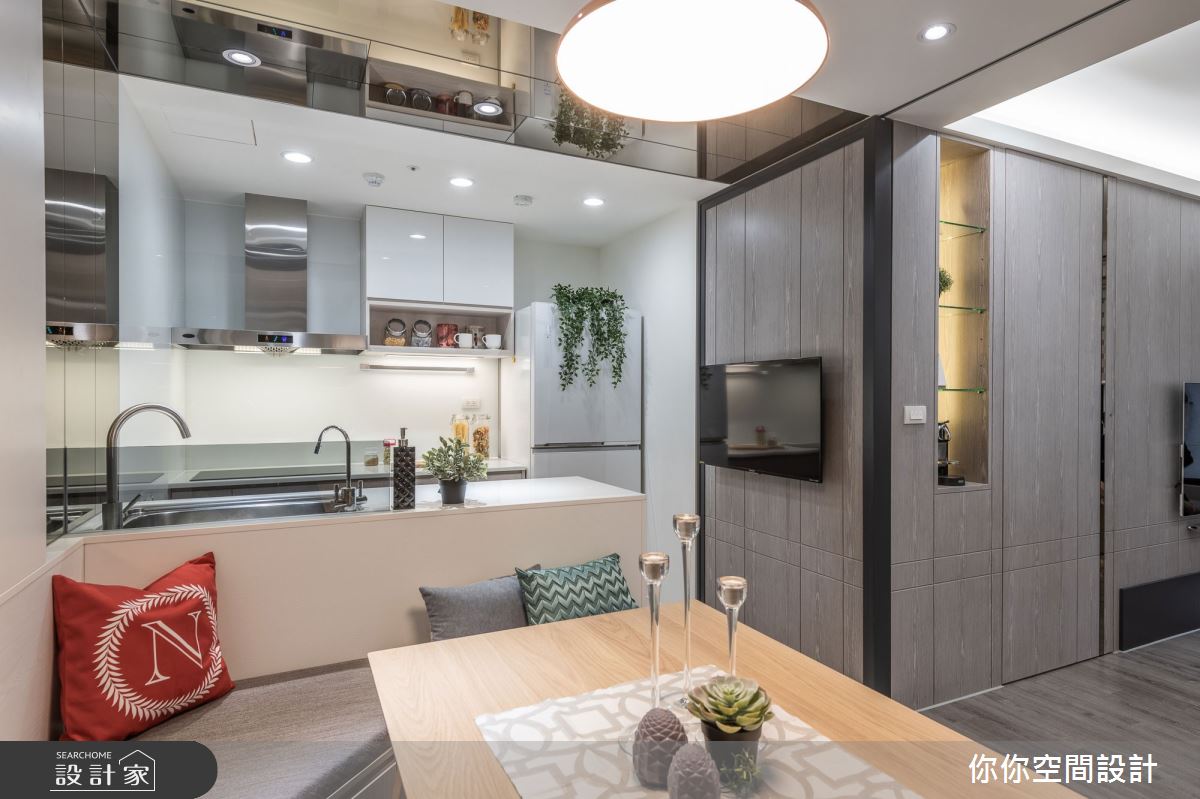 17坪預售屋＿北歐風餐廳臥榻案例圖片＿你妳國際空間設計有限公司＿3你妳設計_新北17坪北歐風之4