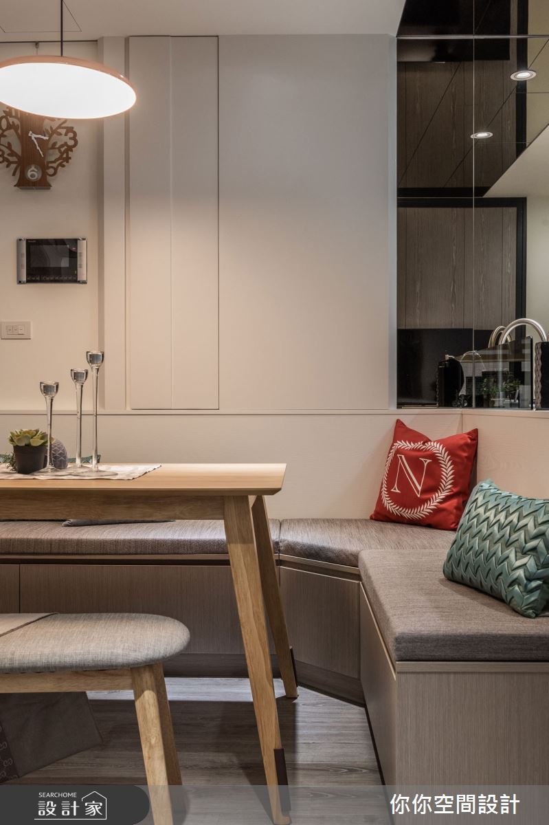 17坪預售屋＿北歐風餐廳臥榻案例圖片＿你妳國際空間設計有限公司＿3你妳設計_新北17坪北歐風之5