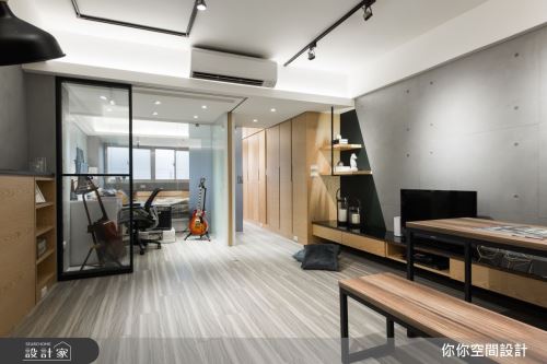 5你妳設計_台北老屋翻新17坪工業風_工業風