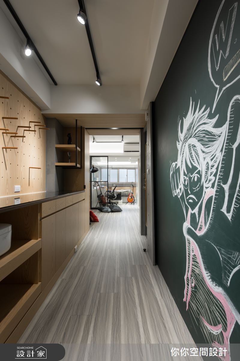 17坪老屋(16~30年)＿工業風走廊案例圖片＿你妳國際空間設計有限公司＿5你妳設計_台北老屋翻新17坪工業風之8