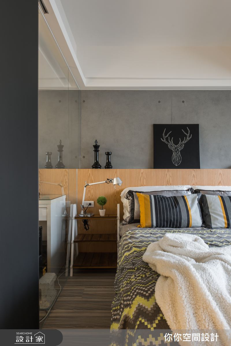 17坪老屋(16~30年)＿工業風臥室案例圖片＿你妳國際空間設計有限公司＿5你妳設計_台北老屋翻新17坪工業風之17