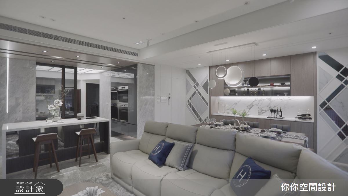 44坪新成屋(5年以下)＿現代風客廳吧檯案例圖片＿你妳國際空間設計有限公司＿10你妳設計_新北44坪現代風之8