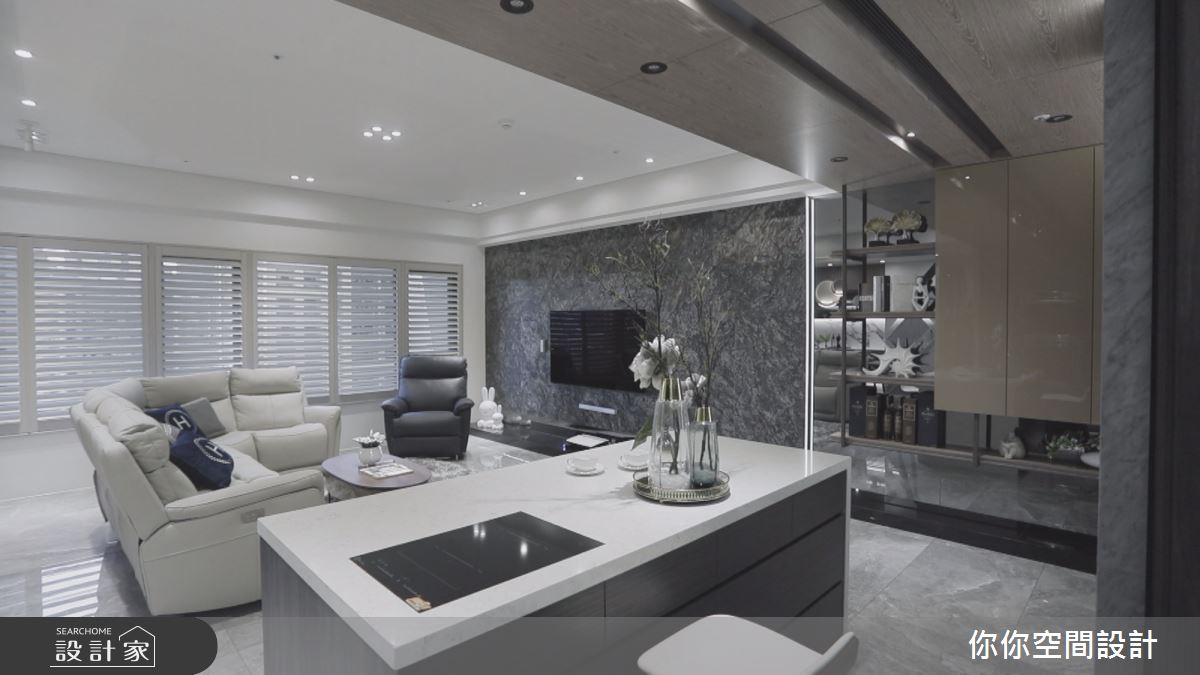 44坪新成屋(5年以下)＿現代風客廳吧檯案例圖片＿你妳國際空間設計有限公司＿10你妳設計_新北44坪現代風之4