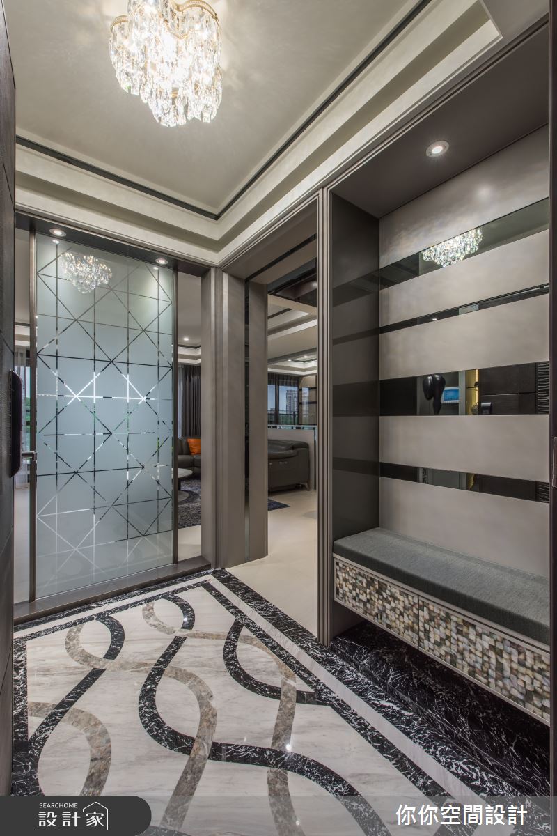 43坪新成屋(5年以下)＿混搭風玄關案例圖片＿你妳國際空間設計有限公司＿13你妳設計_新北43坪混搭風之2