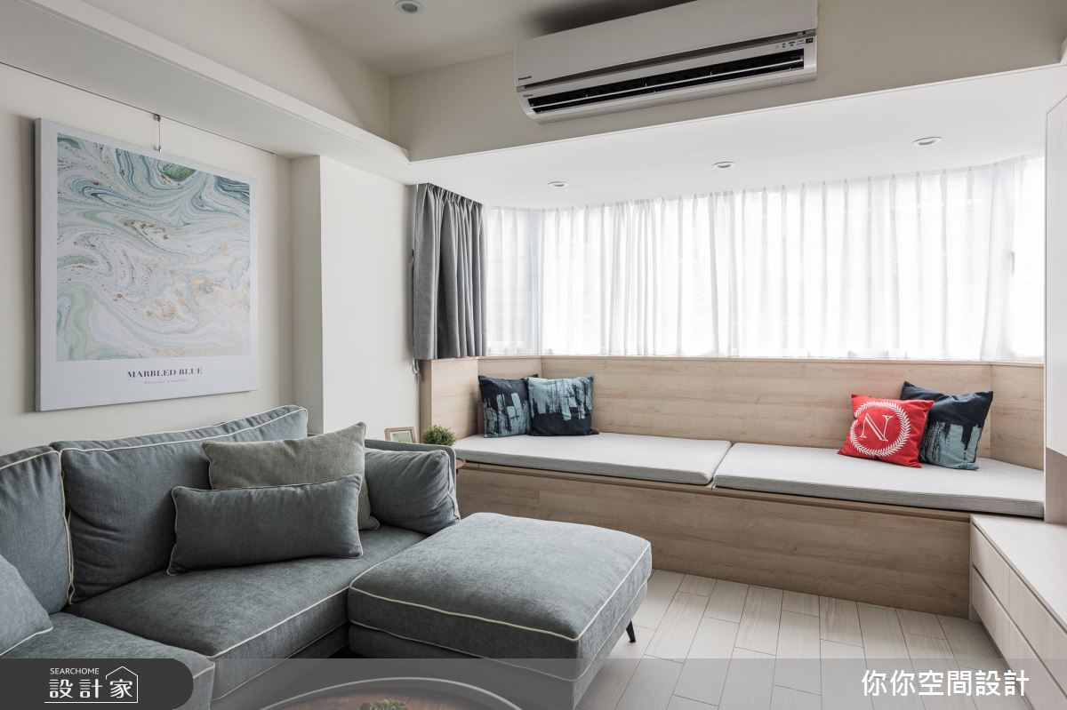 23坪老屋(16~30年)＿北歐風客廳案例圖片＿你妳國際空間設計有限公司＿15你妳設計_台北老屋翻新23坪北歐風之7