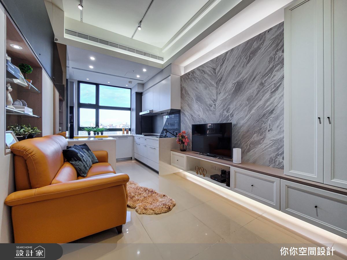 16坪中古屋(5~15年)＿美式風客廳案例圖片＿你妳國際空間設計有限公司＿17你妳設計_新北16坪美式風之5