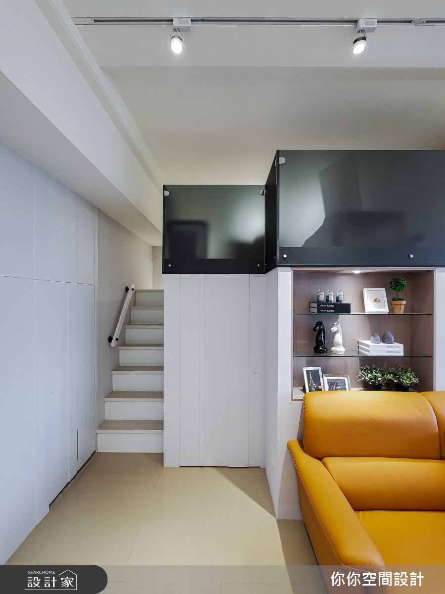 16坪中古屋(5~15年)＿美式風樓梯案例圖片＿你妳國際空間設計有限公司＿17你妳設計_新北16坪美式風之16