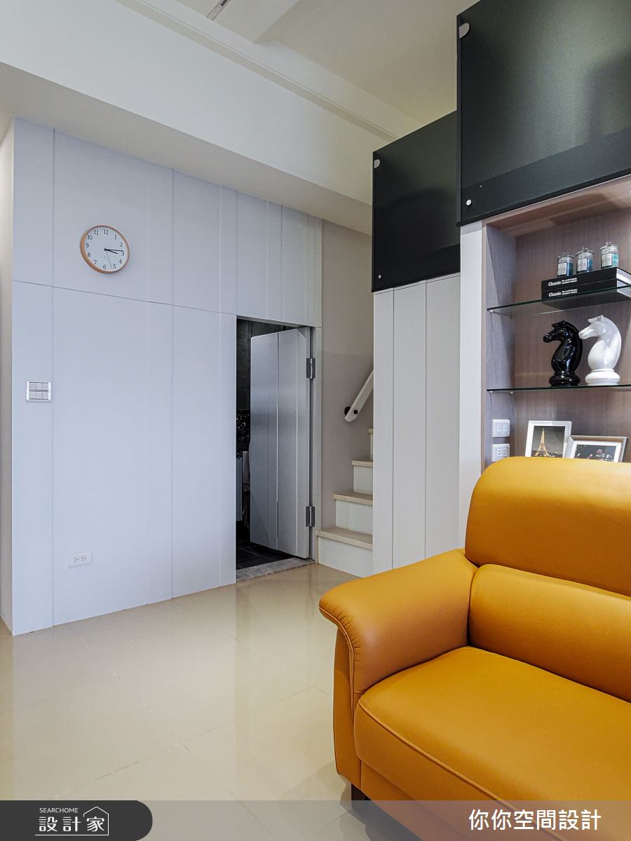 16坪中古屋(5~15年)＿美式風樓梯案例圖片＿你妳國際空間設計有限公司＿17你妳設計_新北16坪美式風之18