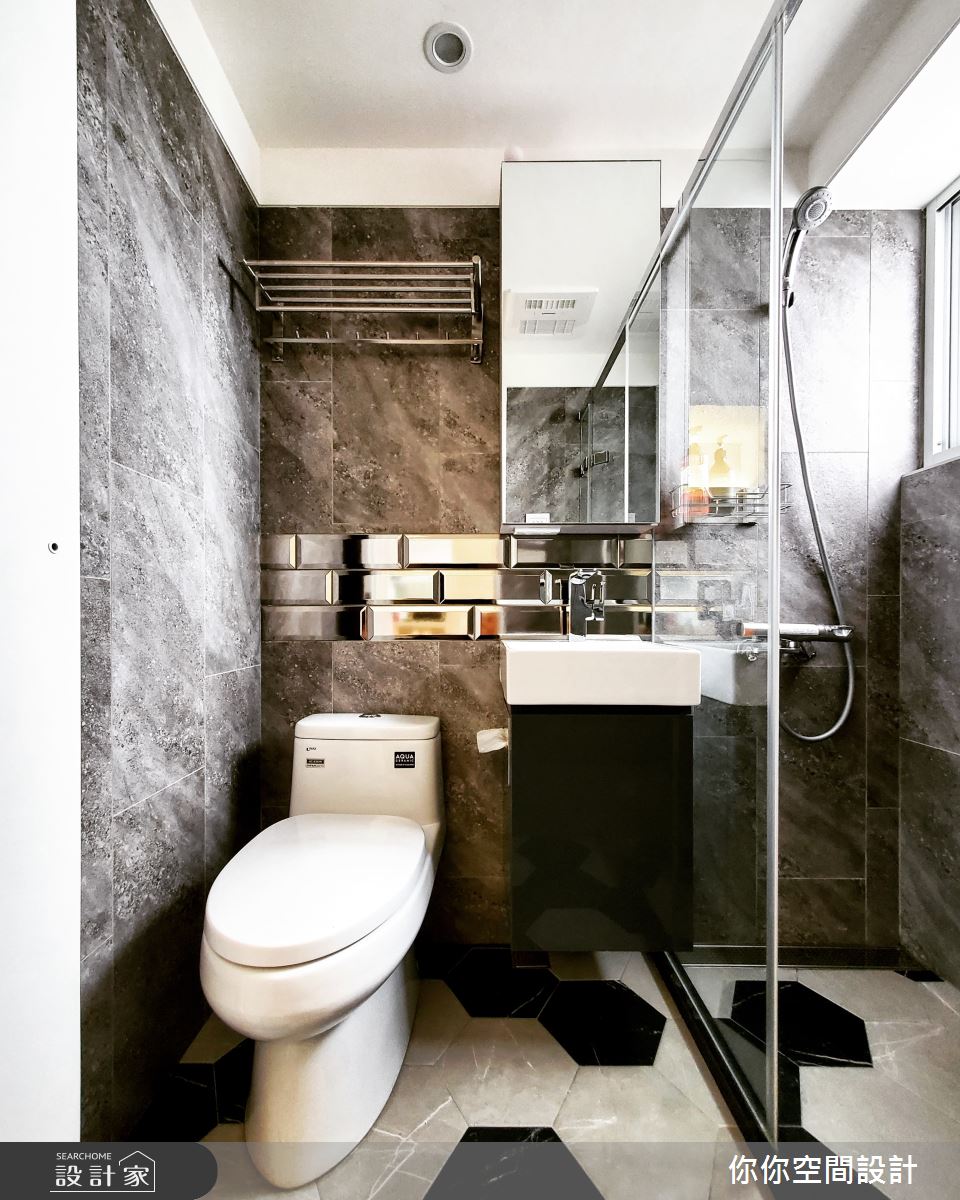 14坪老屋(31~40年)＿混搭風浴室案例圖片＿你妳國際空間設計有限公司＿19你妳設計_台北老屋翻新14坪混搭風之25
