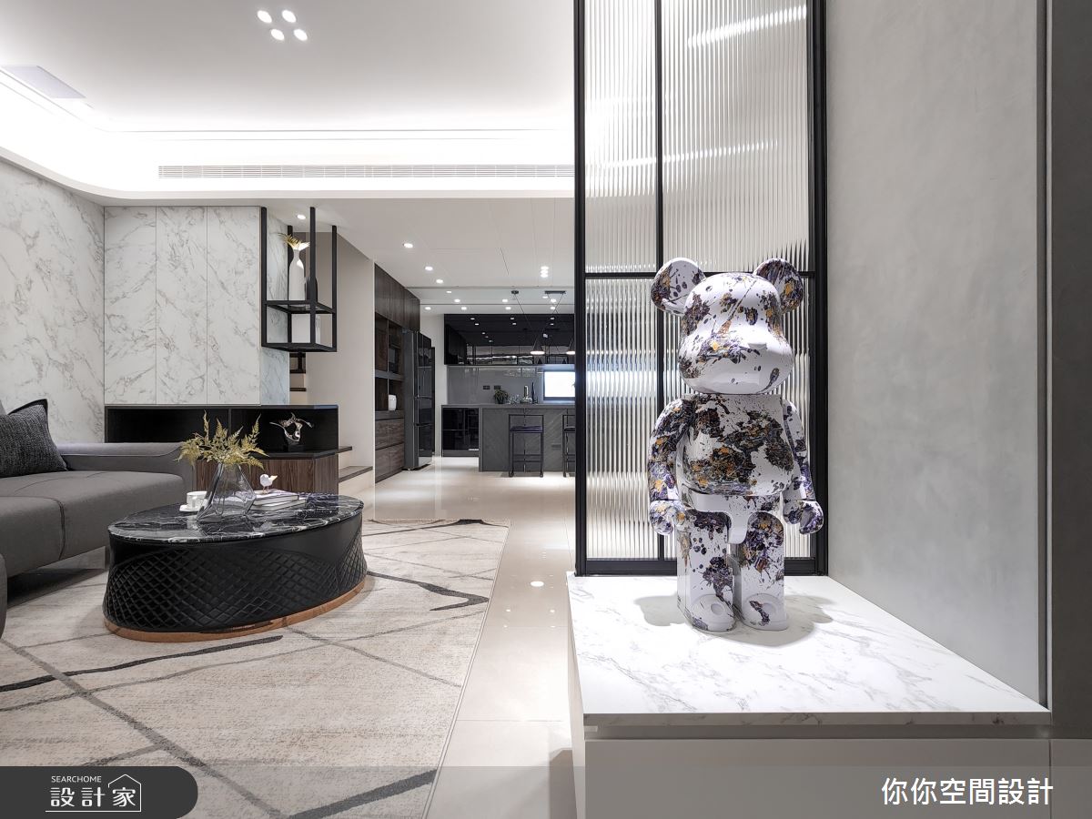 33坪中古屋(5~15年)＿現代風玄關客廳案例圖片＿你妳國際空間設計有限公司＿28你妳設計_台中33坪現代風之2