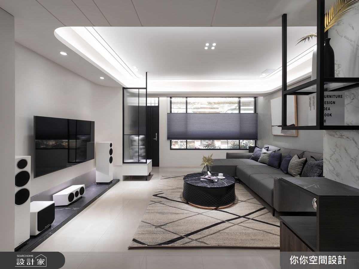 33坪中古屋(5~15年)＿現代風客廳案例圖片＿你妳國際空間設計有限公司＿28你妳設計_台中33坪現代風之6