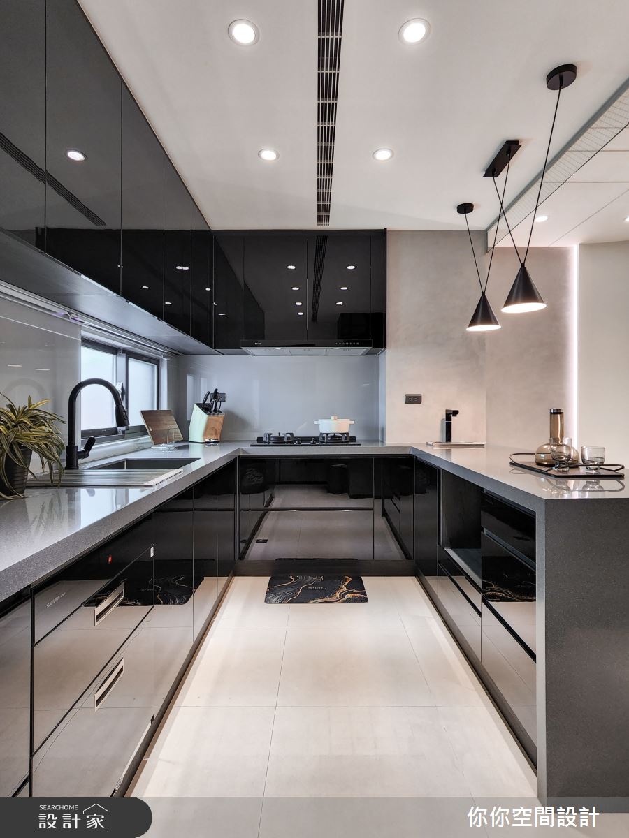 33坪中古屋(5~15年)＿現代風餐廳廚房中島案例圖片＿你妳國際空間設計有限公司＿28你妳設計_台中33坪現代風之12