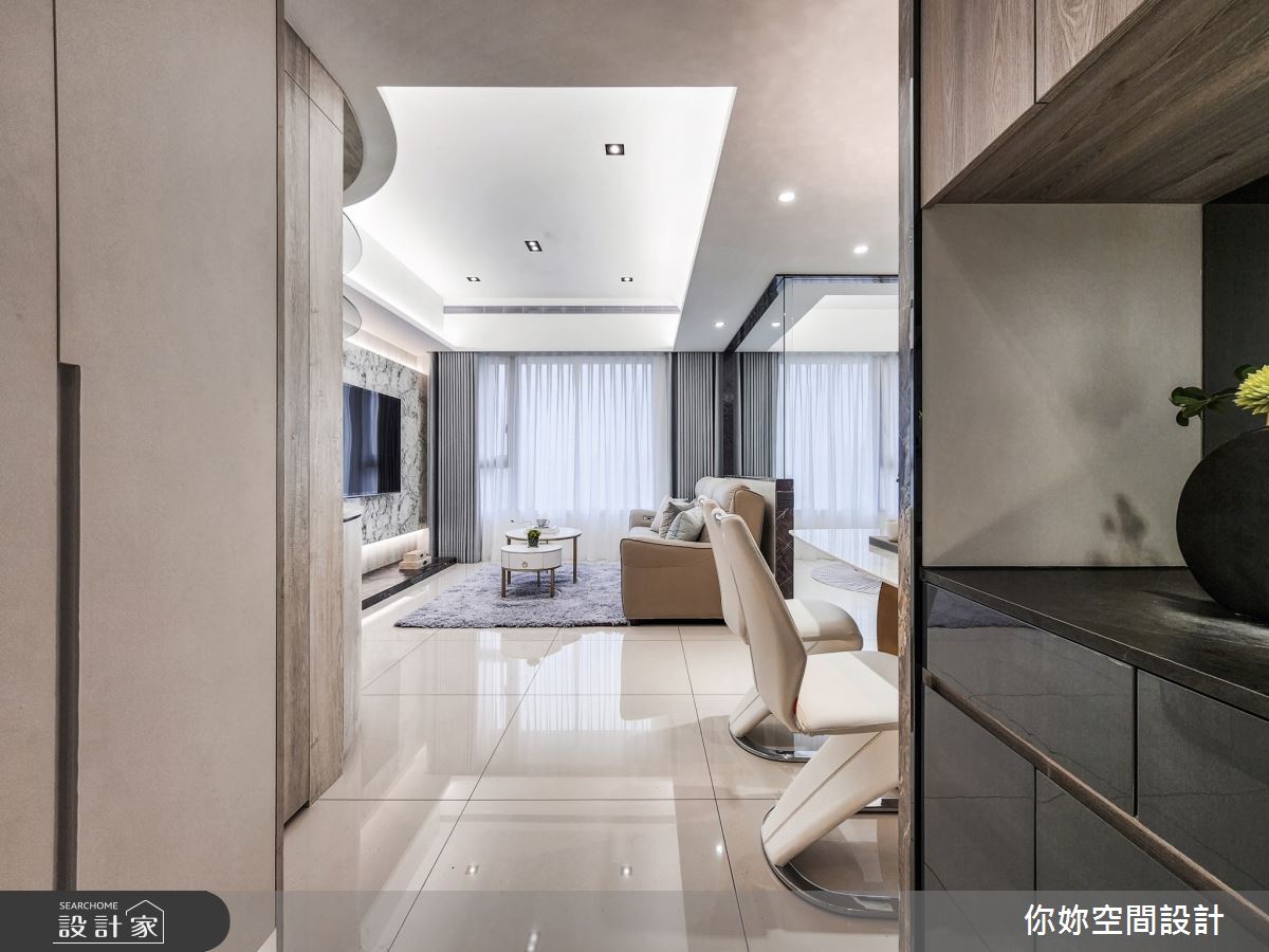 20坪新成屋(5年以下)＿現代風玄關客廳案例圖片＿你妳國際空間設計有限公司＿31你妳設計_新北20坪現代風之2