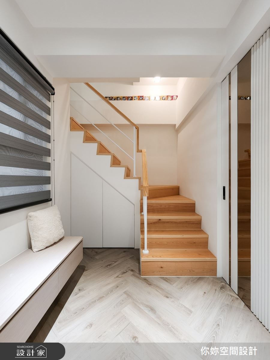 40坪新成屋(5年以下)＿混搭風玄關樓梯案例圖片＿你妳國際空間設計有限公司＿32你妳設計_桃園40坪混搭風之6