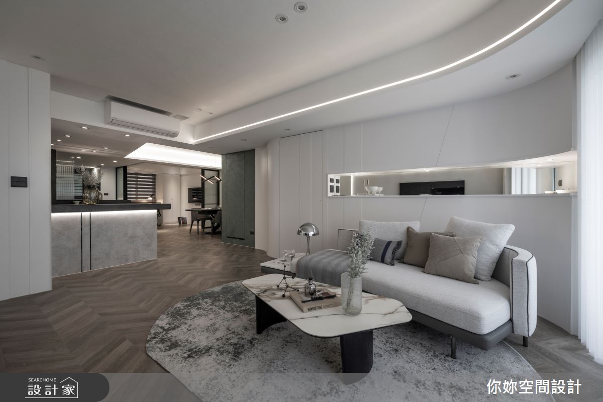 30坪老屋(31~40年)＿現代風客廳餐廳吧檯書房工作區案例圖片＿你妳國際空間設計有限公司＿35你妳設計_台北29坪現代風之6