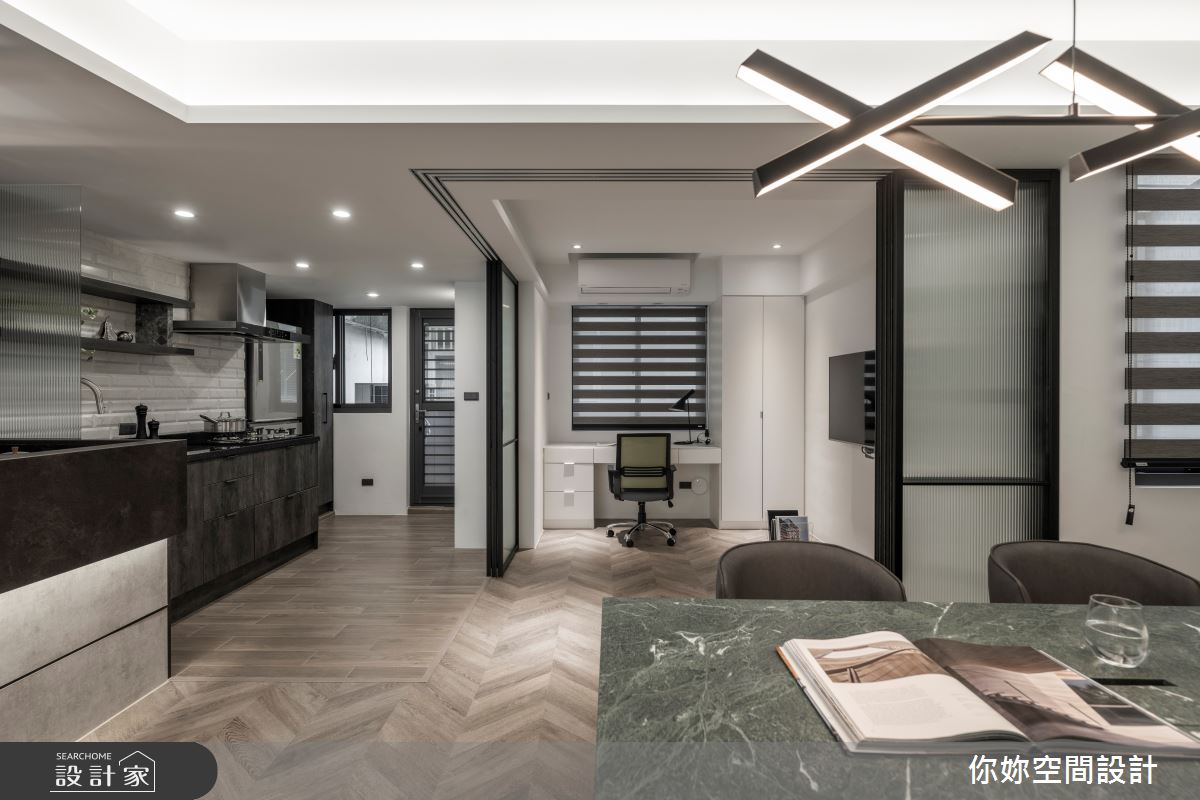 30坪老屋(31~40年)＿現代風餐廳廚房書房工作區案例圖片＿你妳國際空間設計有限公司＿35你妳設計_台北29坪現代風之15
