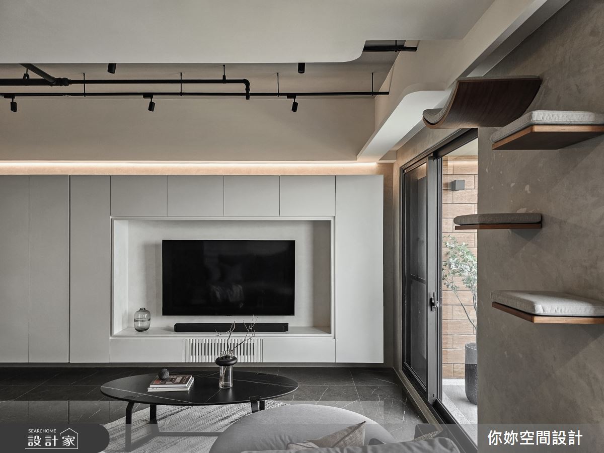 19坪預售屋＿侘寂混搭風客廳寵物案例圖片＿你妳國際空間設計有限公司＿36你妳設計_台中19坪侘寂混搭風之17