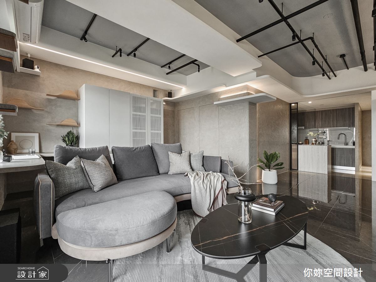 19坪預售屋＿侘寂混搭風客廳餐廳廚房寵物案例圖片＿你妳國際空間設計有限公司＿36你妳設計_台中19坪侘寂混搭風之21