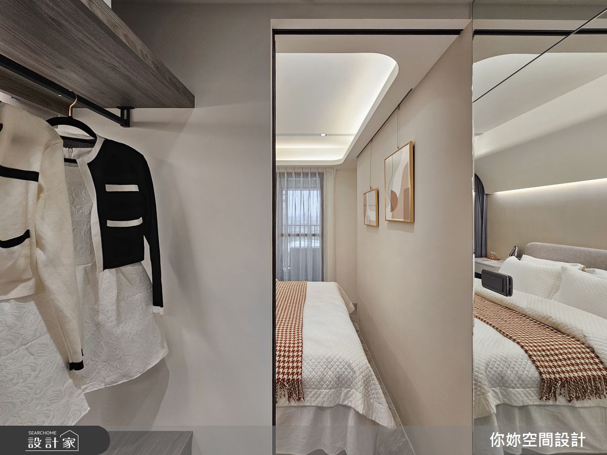 新成屋(5年以下)＿現代風臥室更衣間案例圖片＿你妳國際空間設計有限公司＿40你妳設計_新北12.4坪現代風之10