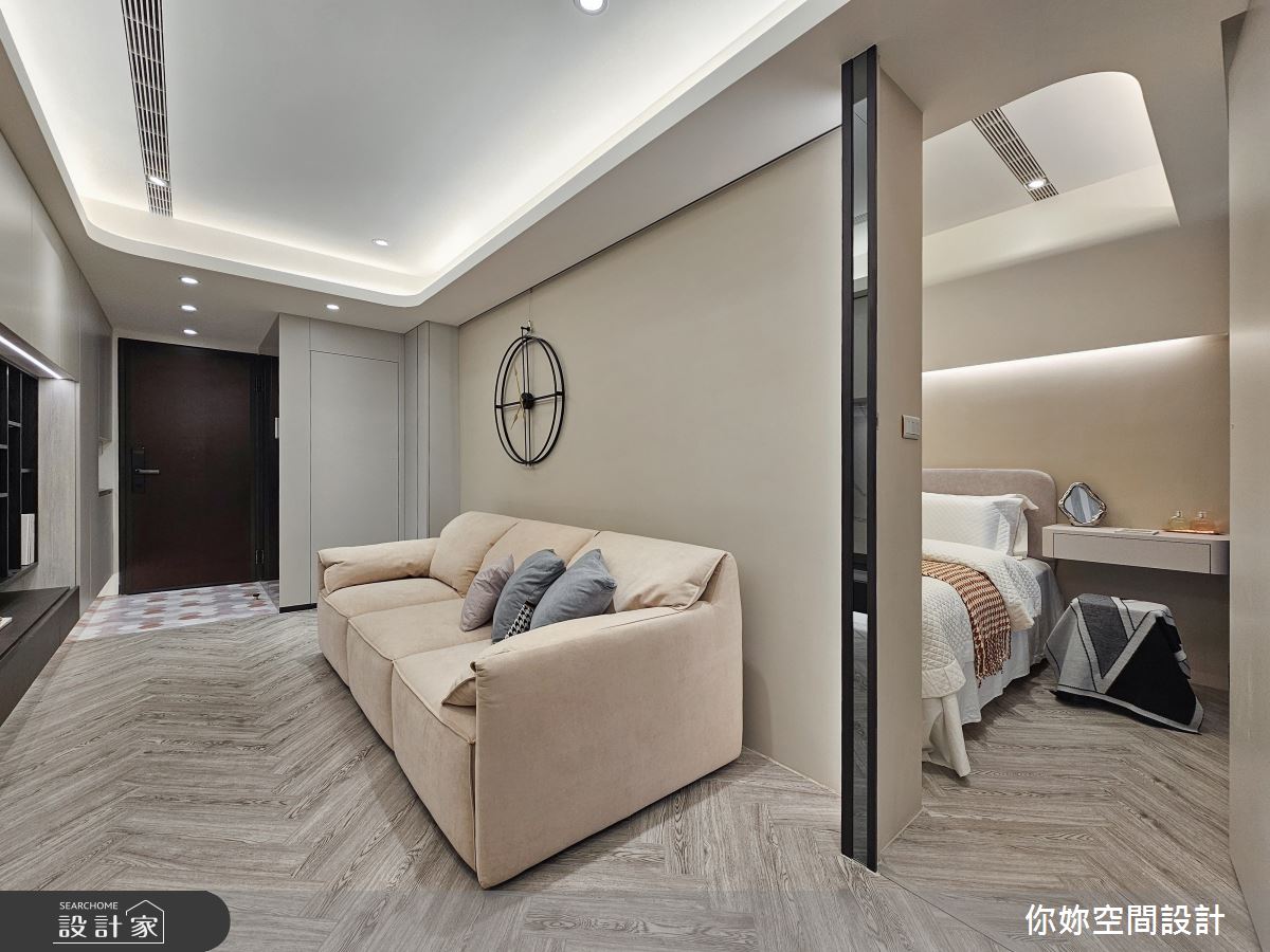 新成屋(5年以下)＿現代風客廳臥室案例圖片＿你妳國際空間設計有限公司＿40你妳設計_新北12.4坪現代風之5