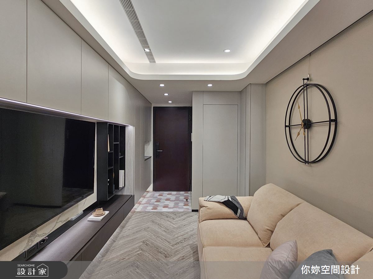新成屋(5年以下)＿現代風玄關客廳案例圖片＿你妳國際空間設計有限公司＿40你妳設計_新北12.4坪現代風之4
