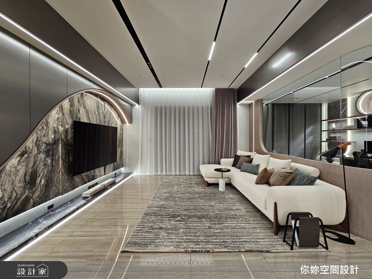 新古屋(10年以下)＿現代風客廳案例圖片＿你妳國際空間設計有限公司＿43你妳設計_新北37.5坪現代風之148