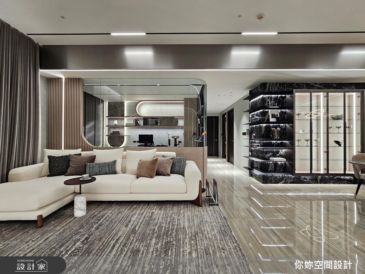新古屋(10年以下)＿現代風客廳案例圖片＿你妳國際空間設計有限公司＿43你妳設計_新北37.5坪現代風之6