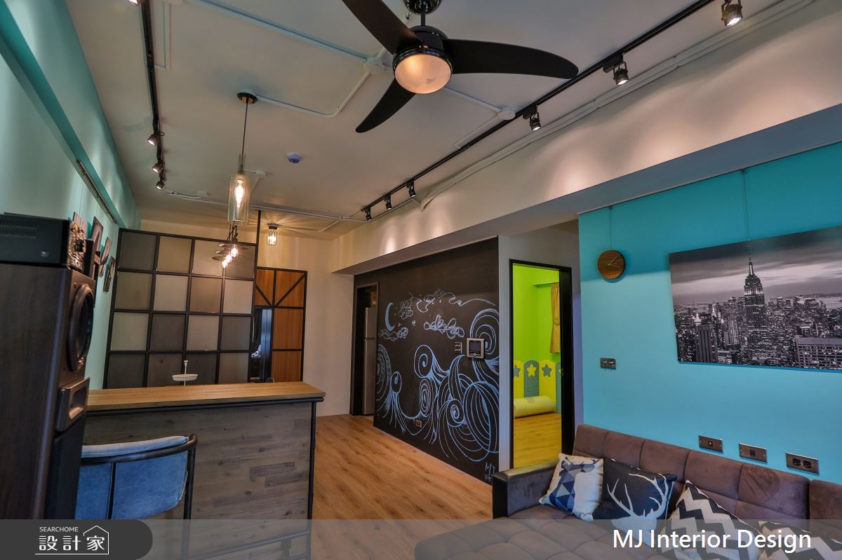 18坪新成屋(5年以下)＿工業風客廳案例圖片＿銘家室內設計＿銘家_14之8