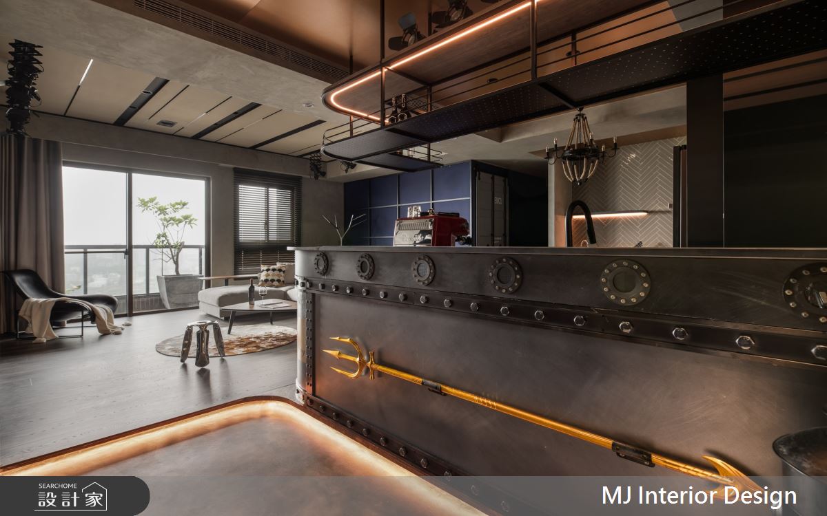 27坪中古屋(5~15年)＿英倫工業風客廳餐廳吧檯案例圖片＿銘家室內設計＿銘家_31之1