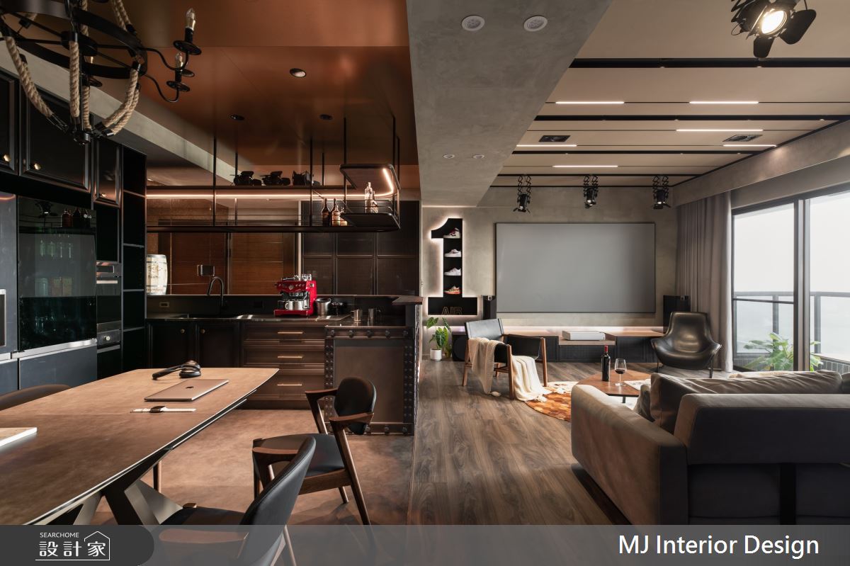 27坪中古屋(5~15年)＿英倫工業風客廳餐廳廚房案例圖片＿銘家室內設計＿銘家_31之9