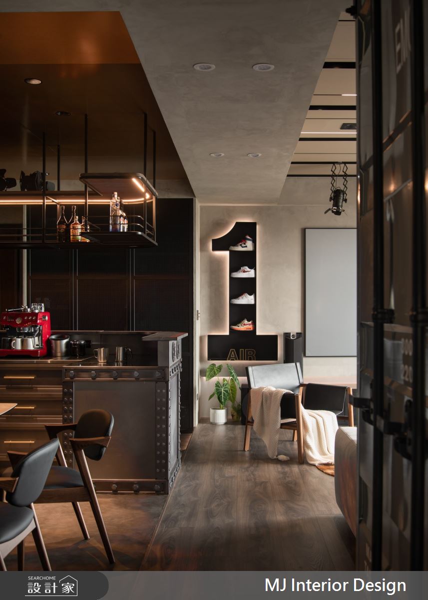 27坪中古屋(5~15年)＿英倫工業風客廳廚房走廊案例圖片＿銘家室內設計＿銘家_31之12