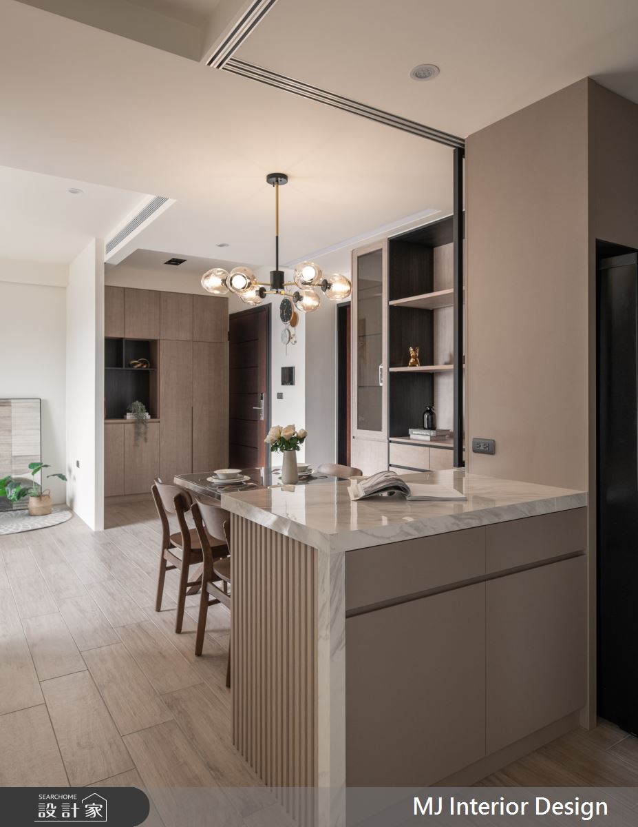 35坪新成屋(5年以下)＿現代風玄關餐廳中島案例圖片＿銘家室內設計＿銘家_32之6