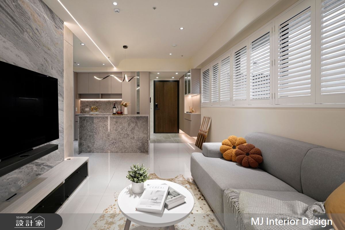 25坪新成屋(5年以下)＿現代風玄關客廳餐廳中島案例圖片＿銘家室內設計＿銘家_35之138