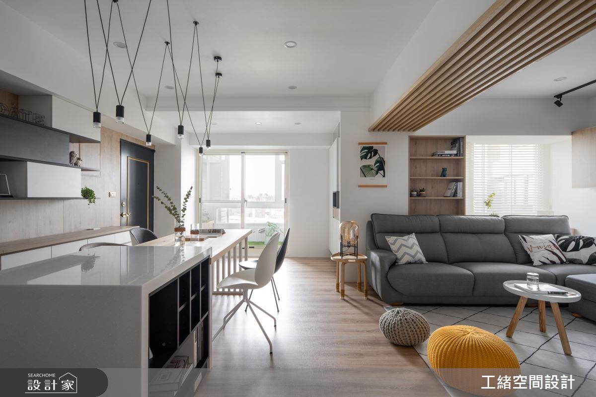 35坪老屋(16~30年)＿北歐風客廳吧檯案例圖片＿工緒空間設計＿工緒_07之10