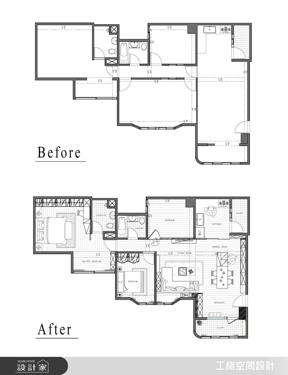 35坪老屋(16~30年)＿北歐風案例圖片＿工緒空間設計＿工緒_07之17