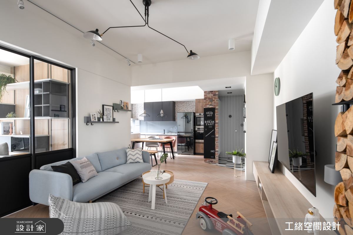 35坪新成屋(5年以下)＿北歐風客廳案例圖片＿工緒空間設計＿工緒_10之6